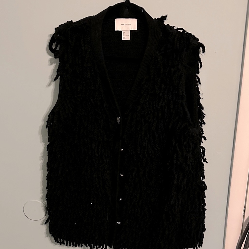 H&M Edition vest.  Black, NWT.  Size Large